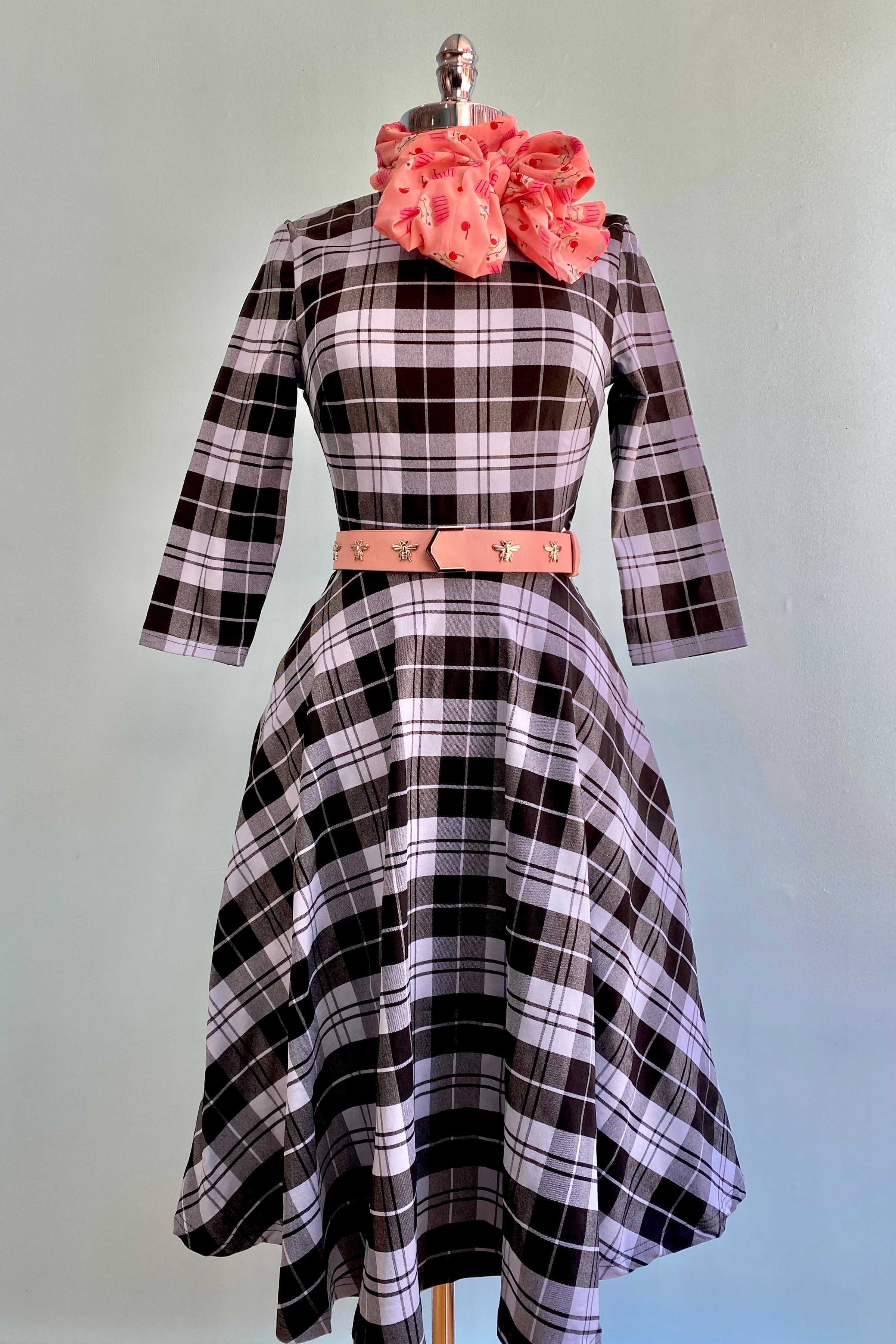 Vintage top checkered dress