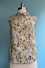 Floral Print Cap Sleeve Top by Tulip B.