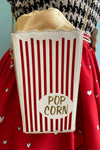 Popcorn Satchel Bag in Red
