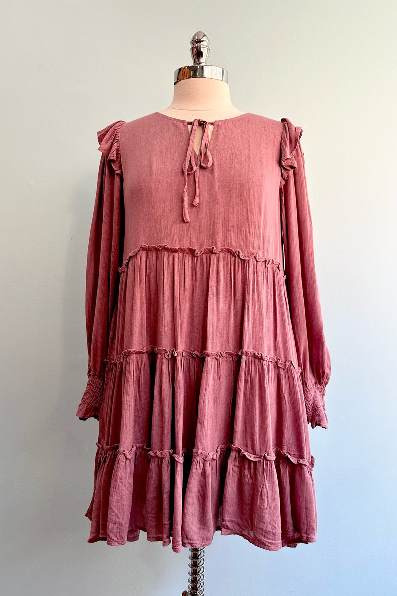 Final Sale Lilac Tiered Tunic Dress