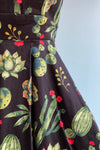 Black Cactus Fold-Over Dress by Eva Rose