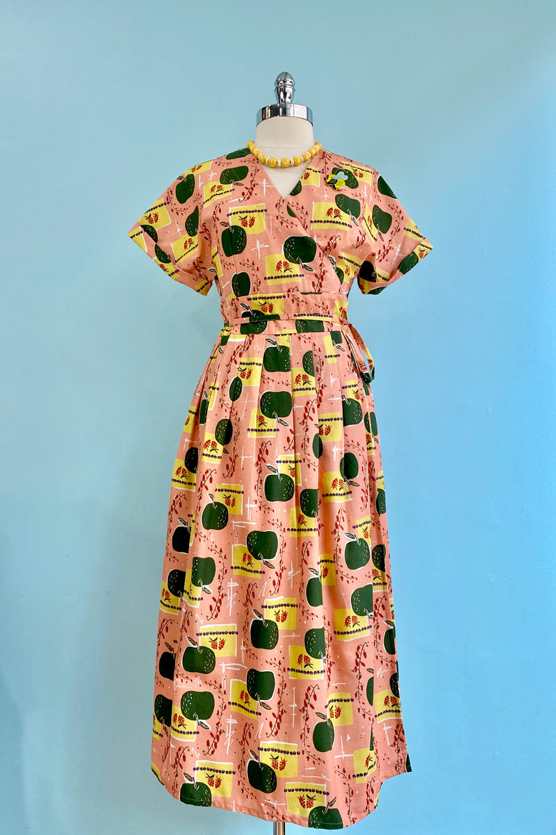 wrap dress sale Final Sale Pink Apples Esme Wrap Dress by Palava X-Small