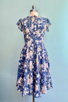 Floral Eyelet Chiffon Flutter Sleeve Dress by Voodoo Vixen