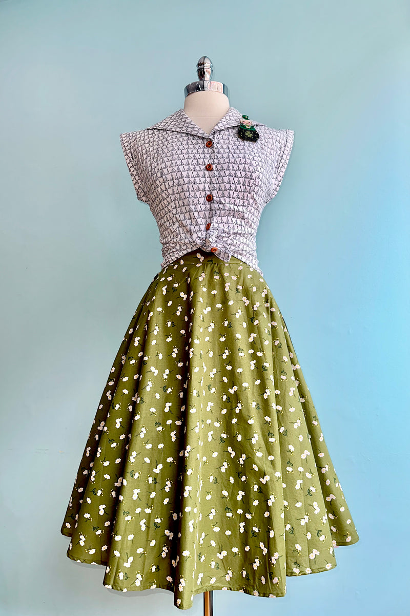 Moss and Daisy Full Skirt by Tulip B.