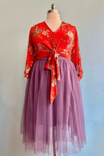 Lavender Mesh Tulle Skirt