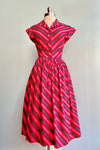 Berry Stripe Judy Dress by Collectif