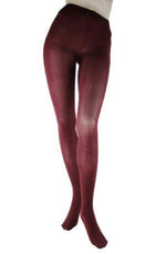 Foot Traffic Burgundy Microfiber Tights O/S and Plus