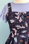 Navy Bugs Fold-Over Dress by Eva Rose