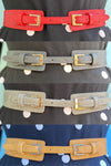 Double Buckle Stretch Belt in Multiple Colors!