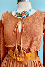 Caramel Lace Combo Tunic Dress
