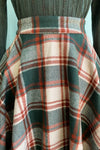 Rust and Evergreen Plaid Sophie Skirt by Timeless London