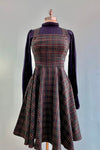 Green Plaid Peebles Pinafore Dress by Hell Bunny