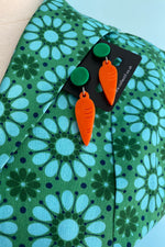 Rabbit Treats Carrot Earrings by Collectif