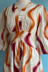 Water Ripple Cotton Dress by Frieeyah