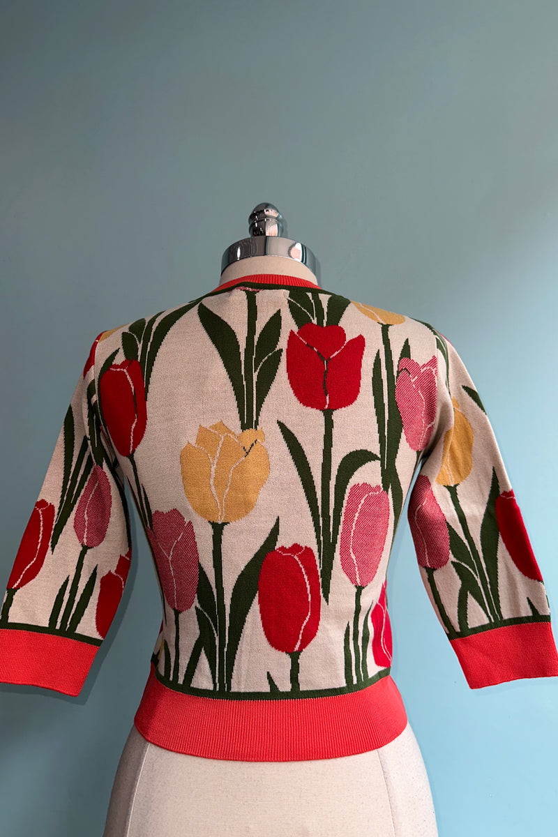 Tulips Jacquard Vera Cardigan by Palava