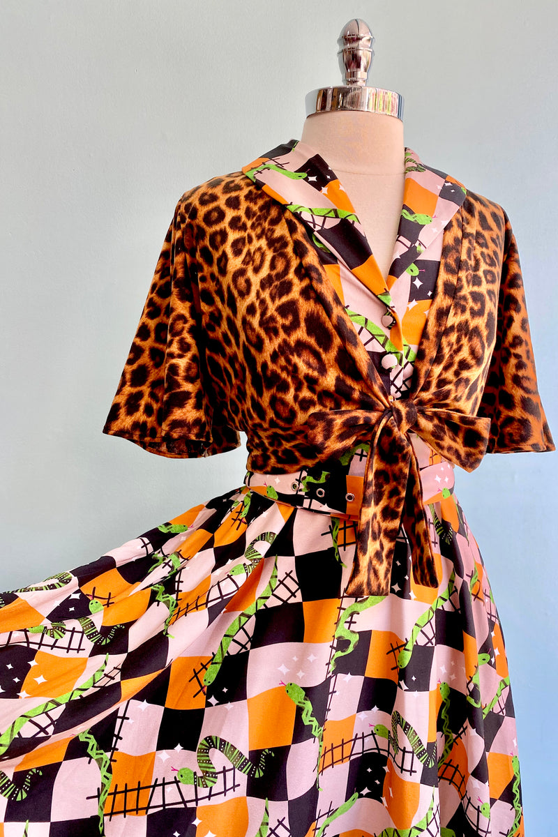 Snakes and Ladders Halloween Jani Dress by Miss Lulo