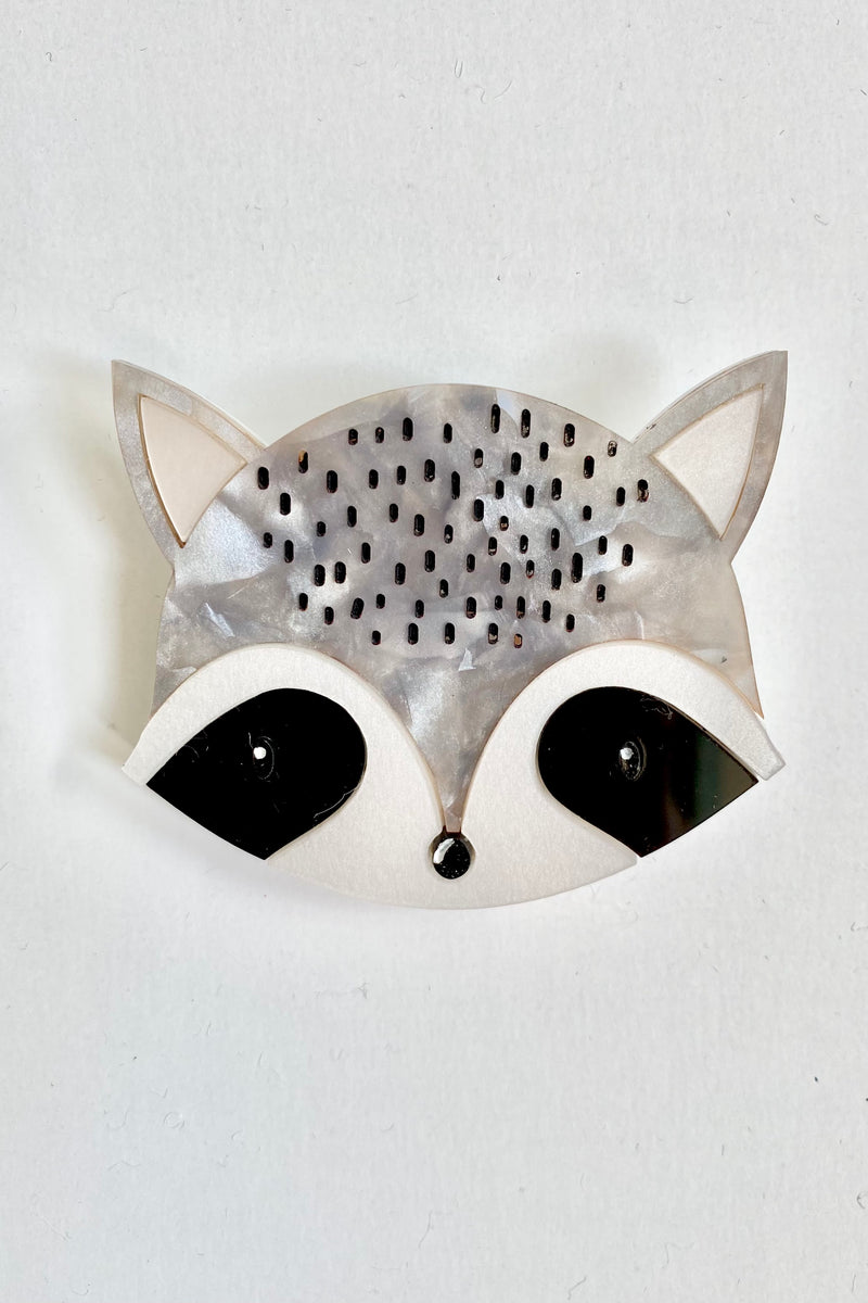 Rhonda Raccoon Brooch by Daisy Jean Florals