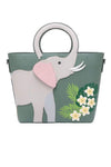 Elephant Cut-Out Handle Tote Bag by Vendula London