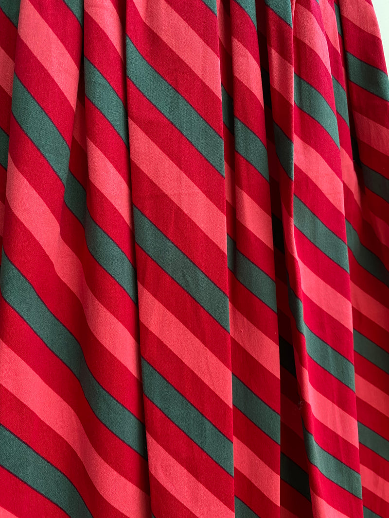 Berry Stripe Jasmine Skirt by Collectif