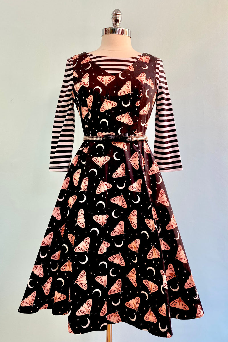 moth dress Pink Moth and Moon V-Neck Dress by Eva Rose – Modern Millie