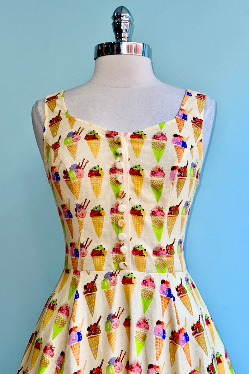 Ice cream top dress womens