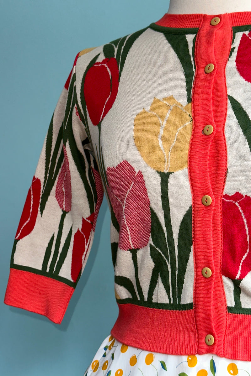 Tulips Jacquard Vera Cardigan by Palava