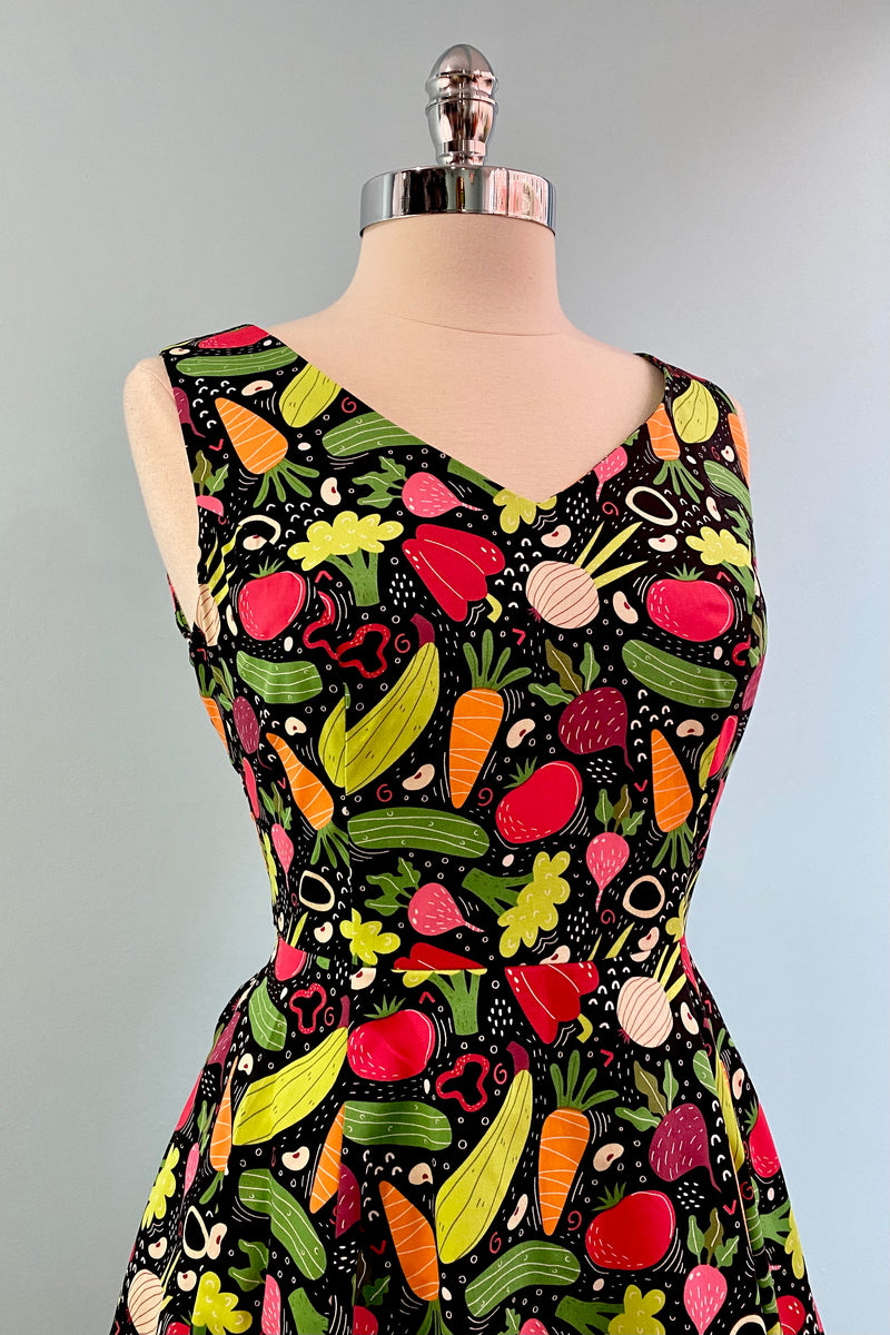 Veggie V-Neck Dress by Eva Rose