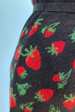 Final Sale Strawberry Knit Romper by Saint Geraldine