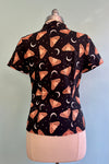 Peach Moth and Moon Short Sleeve Shirt by Eva Rose