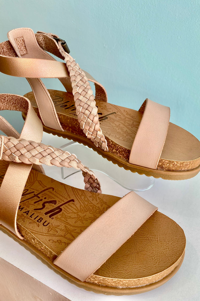 Rose Gold Fern Sandals by Blowfish Sandals