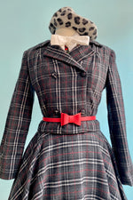Charcoal and Red Plaid Wool Jacket by Timeless London