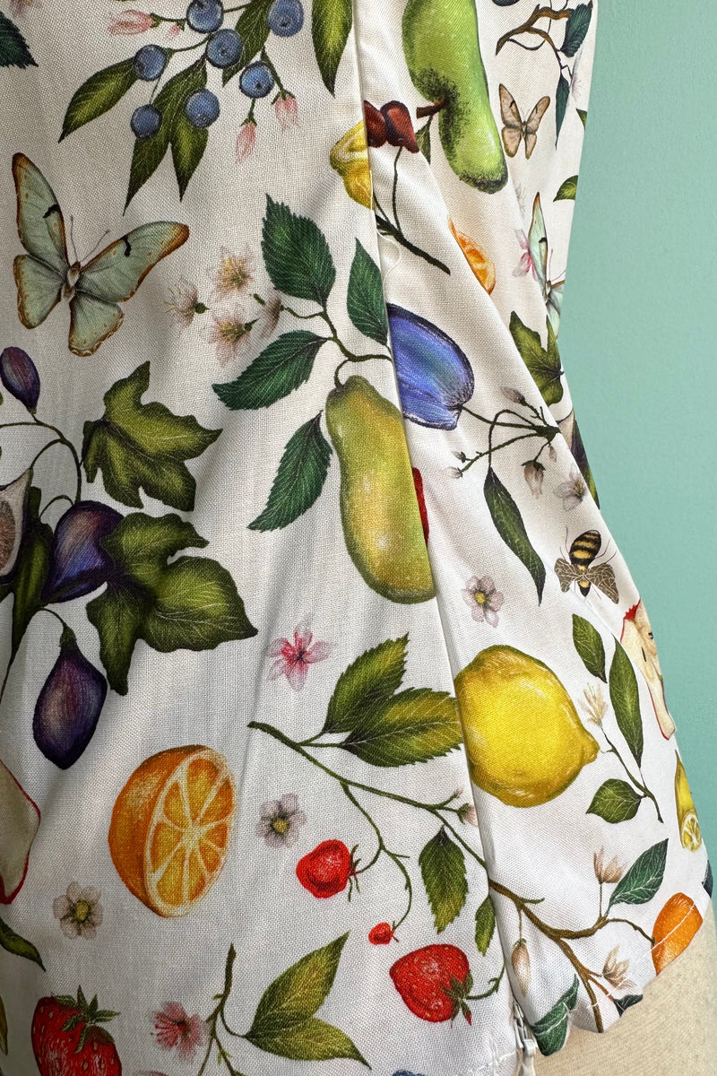 Fruit and Butterflies Bow Top by Retrolicious