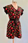 Final Sale Strawberry Knit Romper by Saint Geraldine