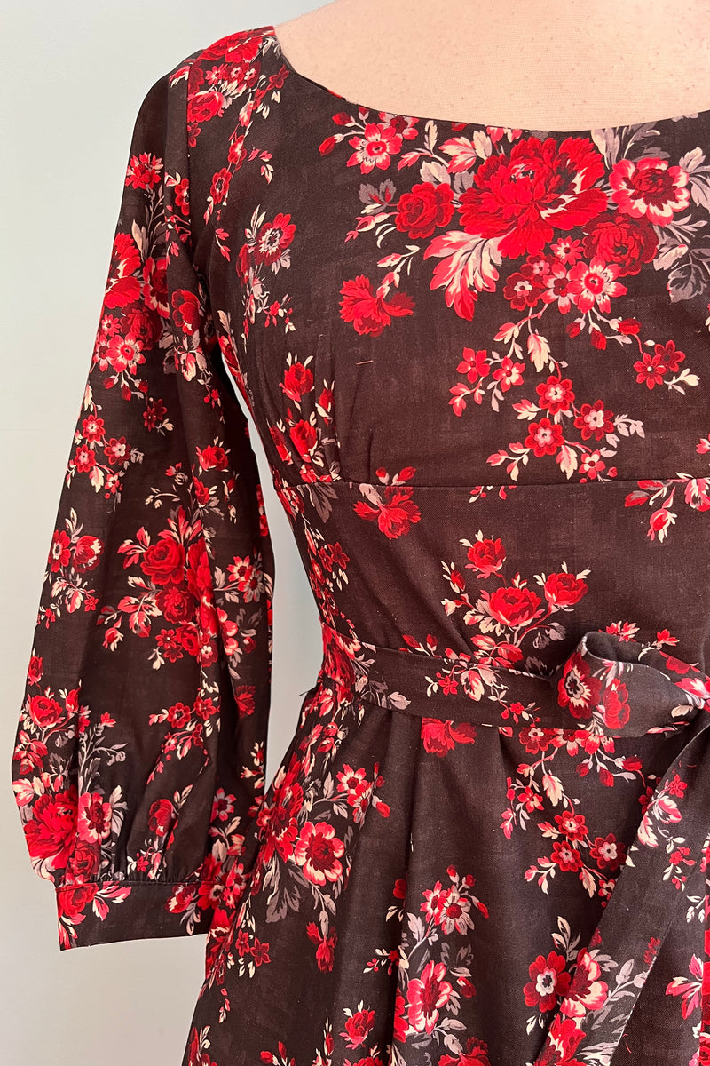 Romance Black Floral Jenni Dress by Heart of Haute