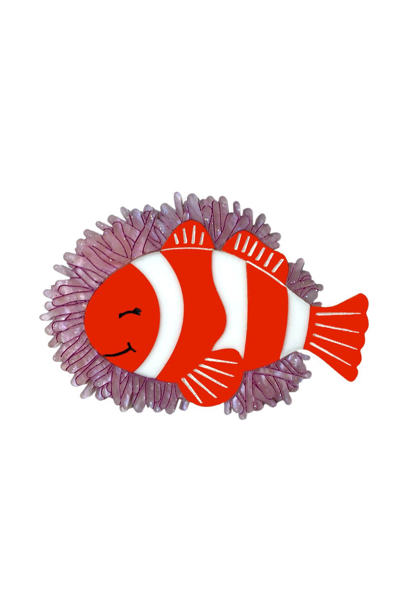 Norman the Clownfish Brooch by Daisy Jean Florals