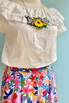 Final Sale High Waisted Shorts in Spring Floral by Compania Fantastica