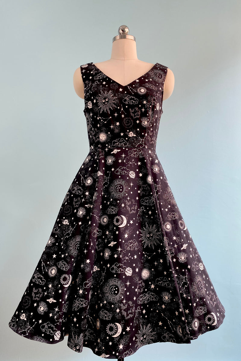 Lunar V-Neck Dress by Eva Rose