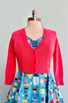 Watermelon Perfect Cropped Cardigan