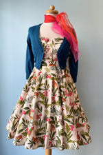 Leopard & Palm Leaf Fold-Over Dress by Eva Rose