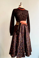 Black Lace Knit Blythe Sweater by Voodoo Vixen