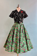 Mint Madilynn Circle Skirt by Hell Bunny