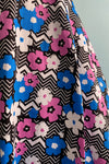 Mod Floral Zig Zag Dress by Orchid Bloom