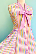 Rainbow Stripe Dottie Dress by Heart of Haute