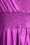 Purple Ruffle Sleeve Smocked Maxi Dress by Molly Bracken