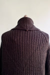 Black Chunky Knit Long Cardigan Sweater