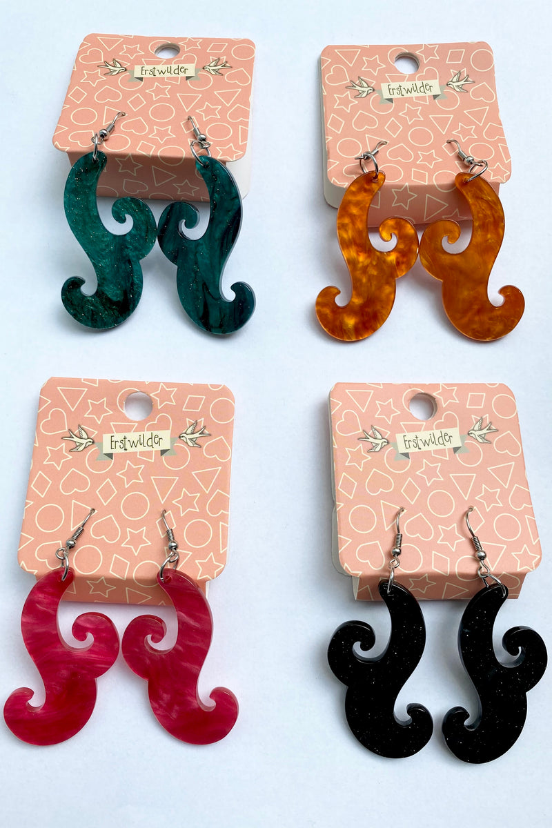 Multiple Colors! Nouveau Resin Drop Earrings by Erstwilder