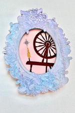 Spinning Wheel Sleeping Beauty Brooch by Daisy Jean