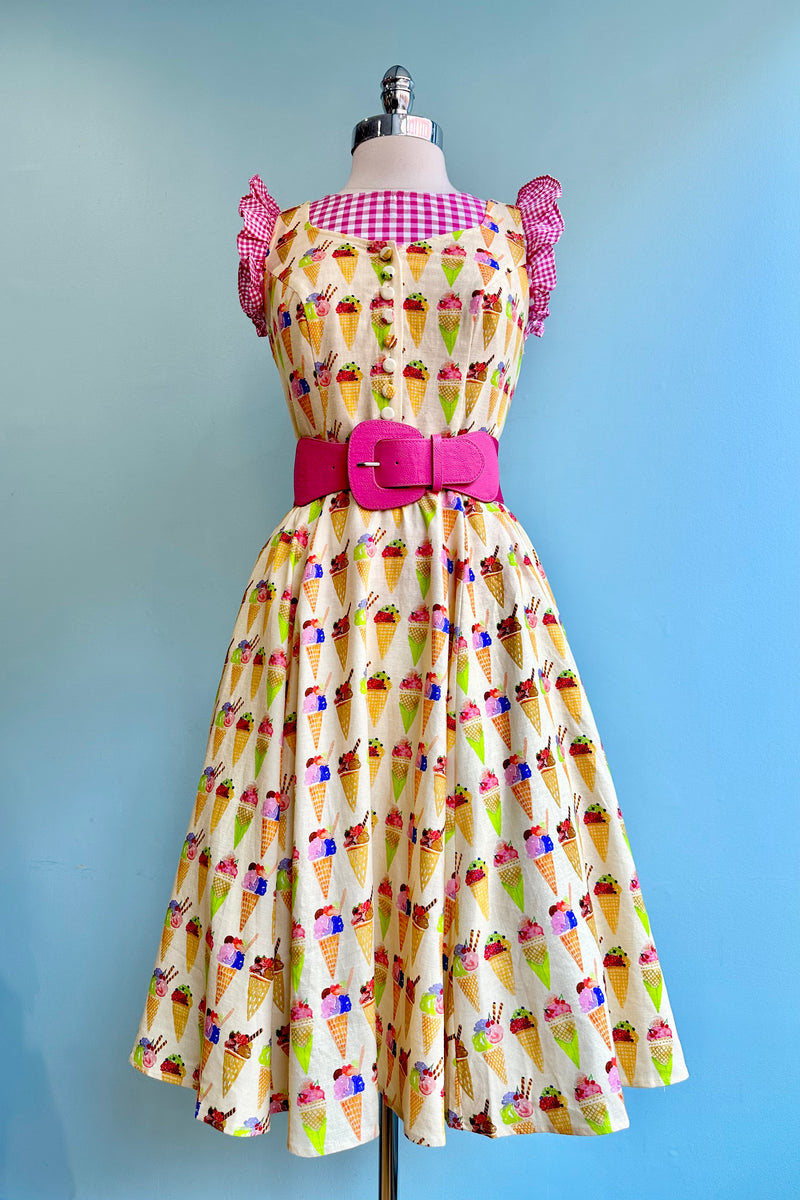Ice Cream Cone Heidi Dress by Miss Lulo – Modern Millie