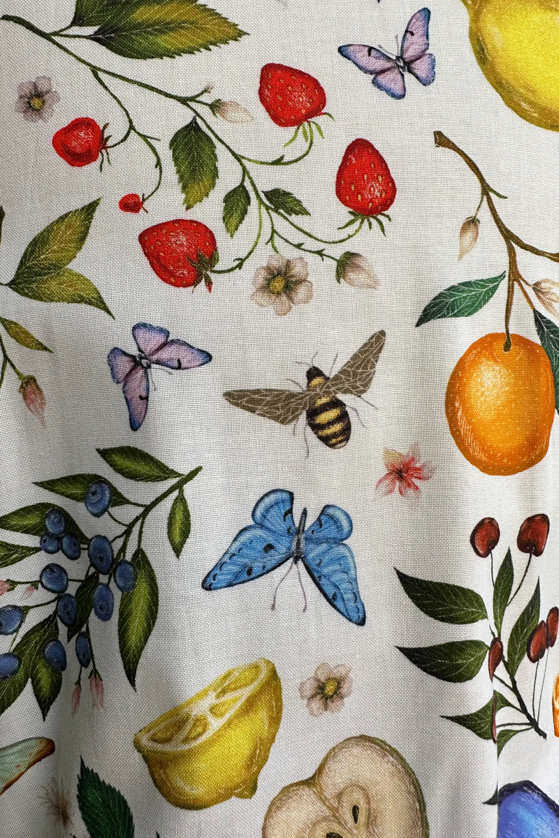 Fruit and Butterflies Bow Top by Retrolicious