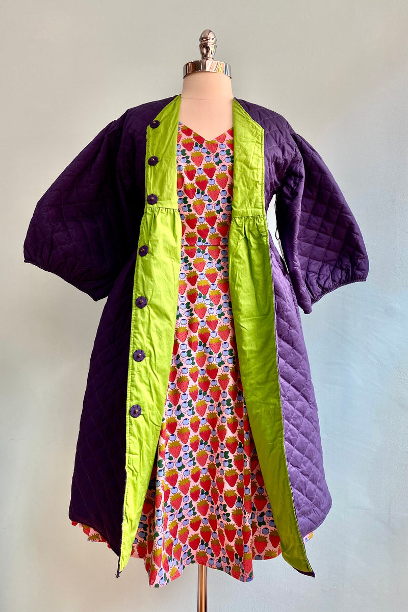 Navy and Green Corkill Reversible Jacket by Saint Geraldine